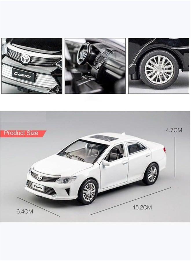 Scale car Model,1:32 ​for Toyota Camry,Children Metal Toys Pull Back Wheels Flashing Machinery for Kids,Diecast Model Car(Black) - Image 5