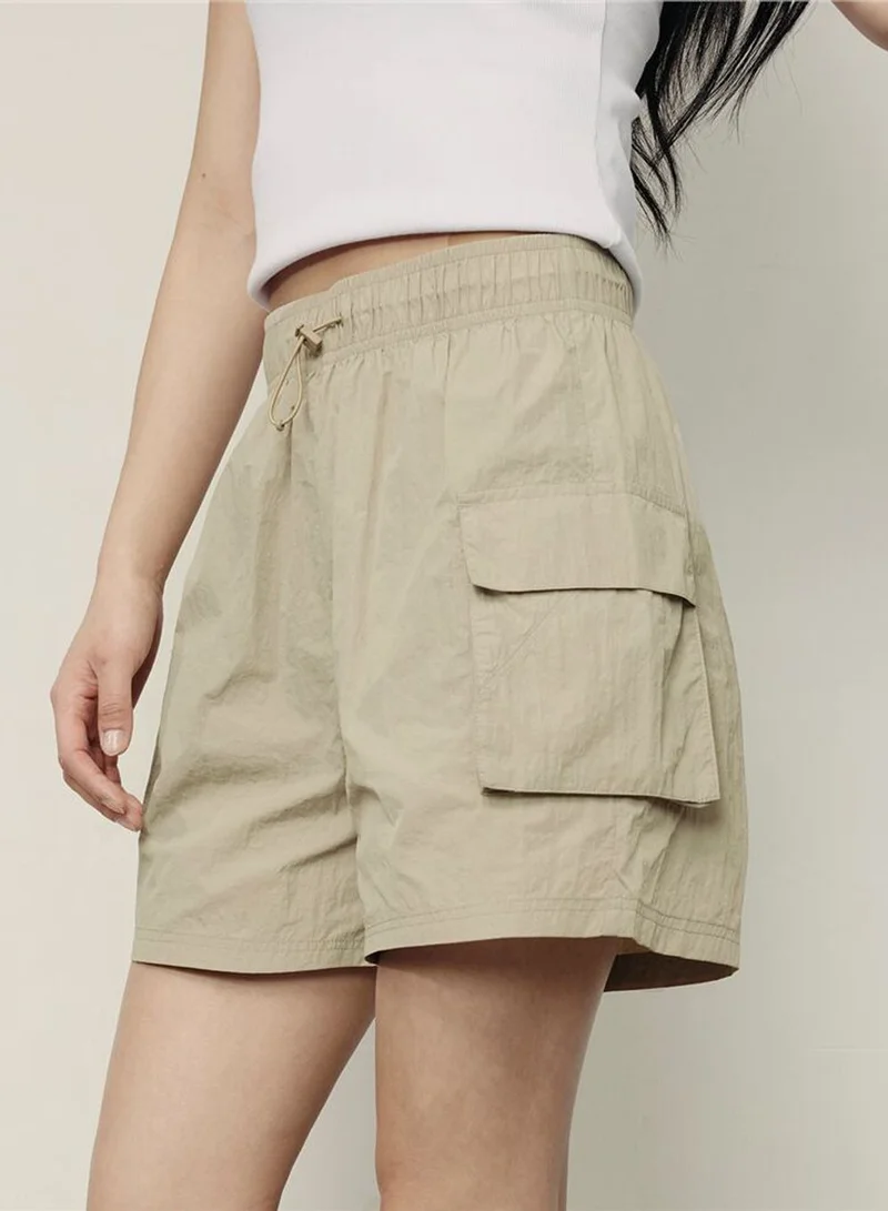 GIORDANO  Women's Nylon Plain Weave Shorts | Korea Collection for Women | Best Price UAE
