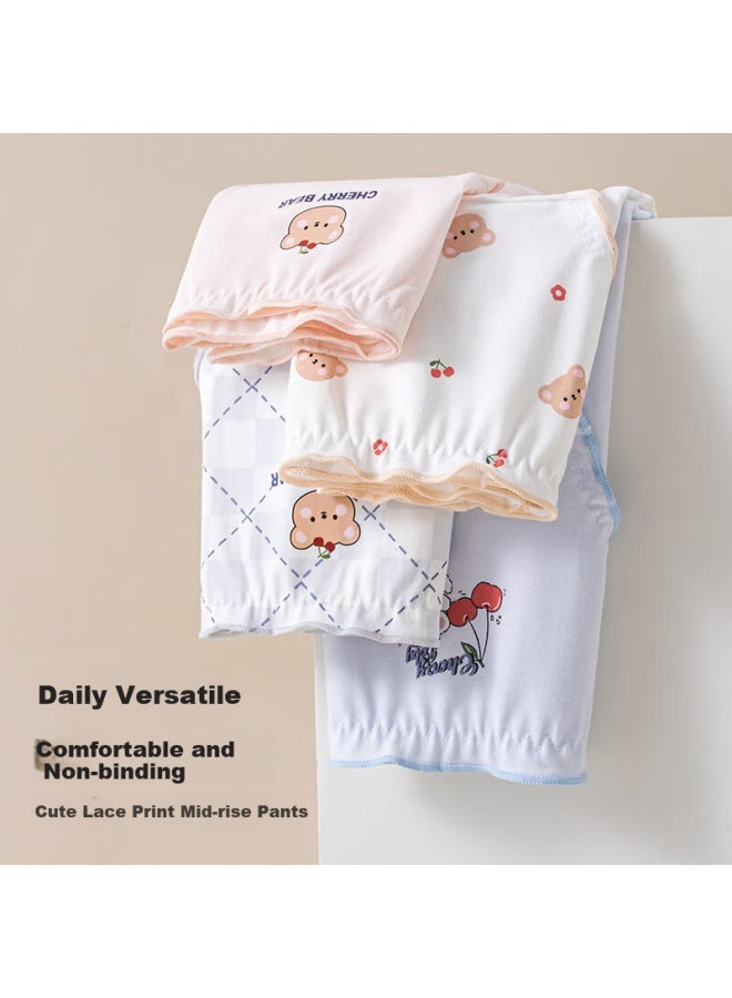 Madallo A Class Baby Cotton Girl Underwear Pure Cotton Antibacterial Junior High School Youth Underwear 12-16 Years Old Girls Underwear - Image 3