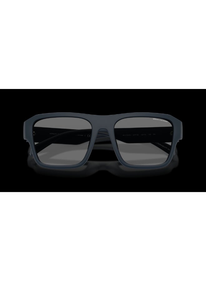 Armani Exchange نظارات شمسية طيار للرجال من أرماني إكستشينج - AX 4154SU - حجم العدسة: 56 مم - أزرق أوبال غير لامع - Image 4