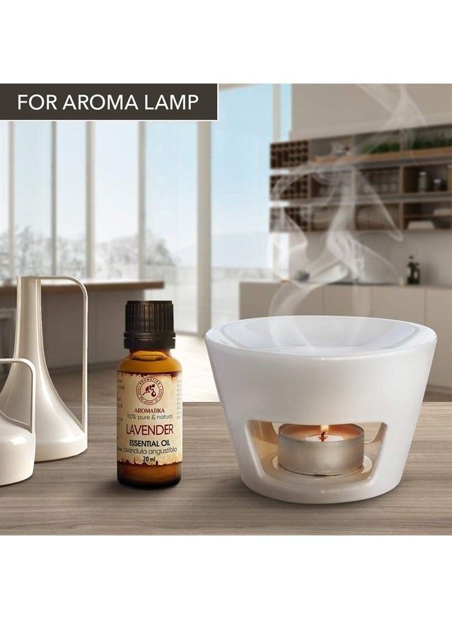 Aromatika - Lavender Essential Oils 0.68 Fl Oz - Lavanda Essential Oil - Lavandula Angustifolia - Bulgaria - 100% Pure - Calming - Good Sleep - Beauty - Aromatherapy - Relax - Massage - Diffuser - Aroma Lamp - Image 1