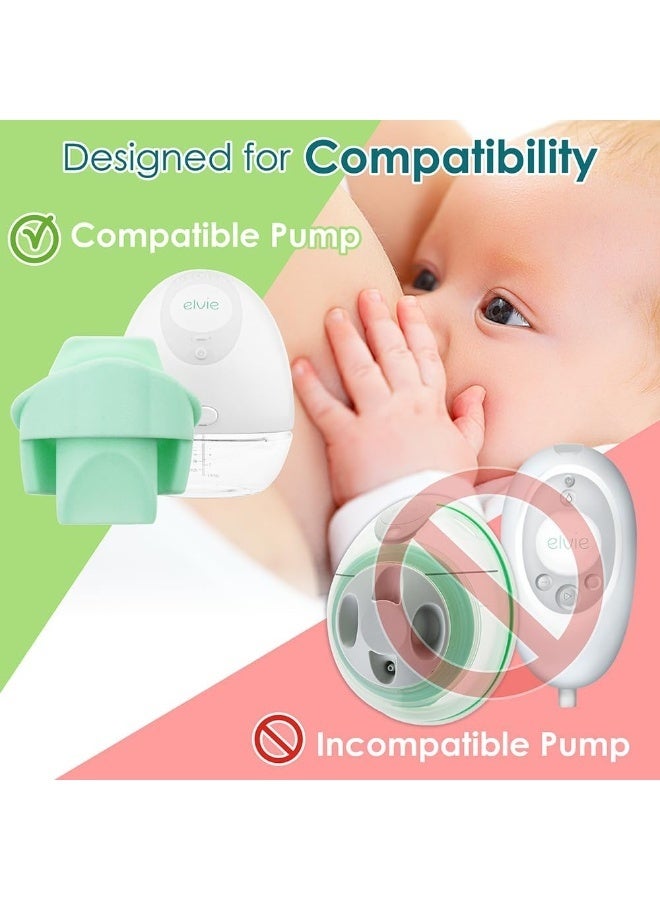 نينس سابلاي Nenesupply 4pc Duckbill Valves Compatible with Wearable Elvie Breast Pump and Pump Parts Replacement Parts. Made by Nenesupply. Not Original Elvie Valves. Use with Pump Seals. - Image 2