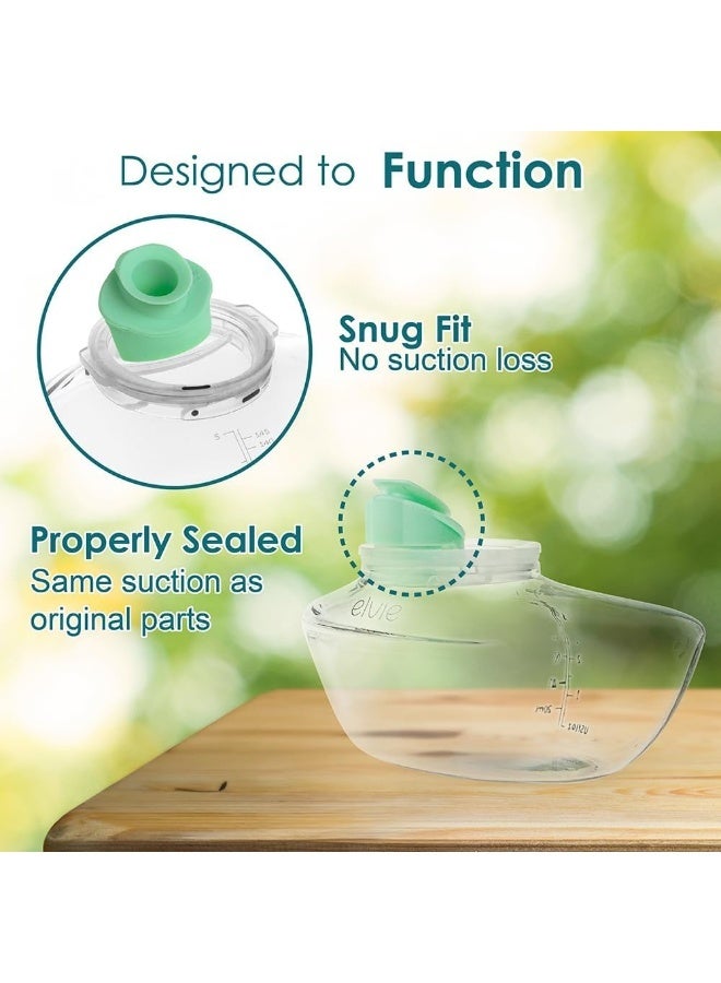 نينس سابلاي Nenesupply 4pc Duckbill Valves Compatible with Wearable Elvie Breast Pump and Pump Parts Replacement Parts. Made by Nenesupply. Not Original Elvie Valves. Use with Pump Seals. - Image 3