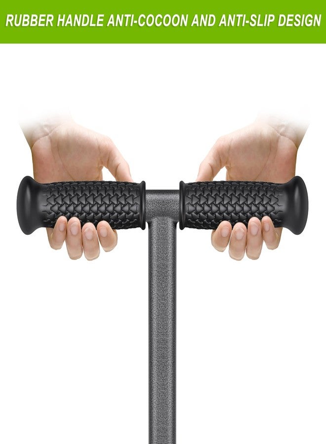 Dolibest Lawn Coring Aerator, Stainless Steel 4 Corer Plug Aerator Tool with Soft Rubber Grip, Manual Grass Aerating Tool, Garden Tool & Cleaning Hand Tool for Loosening Soil and Improving Lawn Health - Image 4