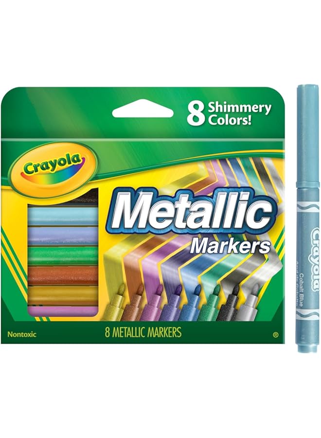 Crayola Metallic Markers 8 Count - Image 3