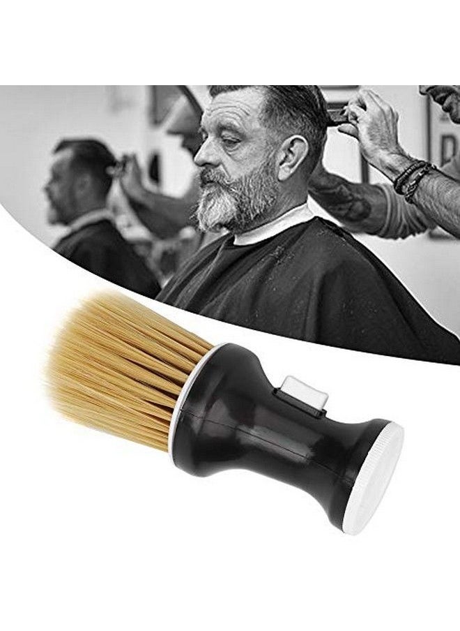 ZJchao - Neck Hair Brush With Hairdressing Powder Storage Barber And Salon Brush Remove Loose Hair From Neckline And Ears After Haircut Dust Cleaning Brush(Black) - Image 1