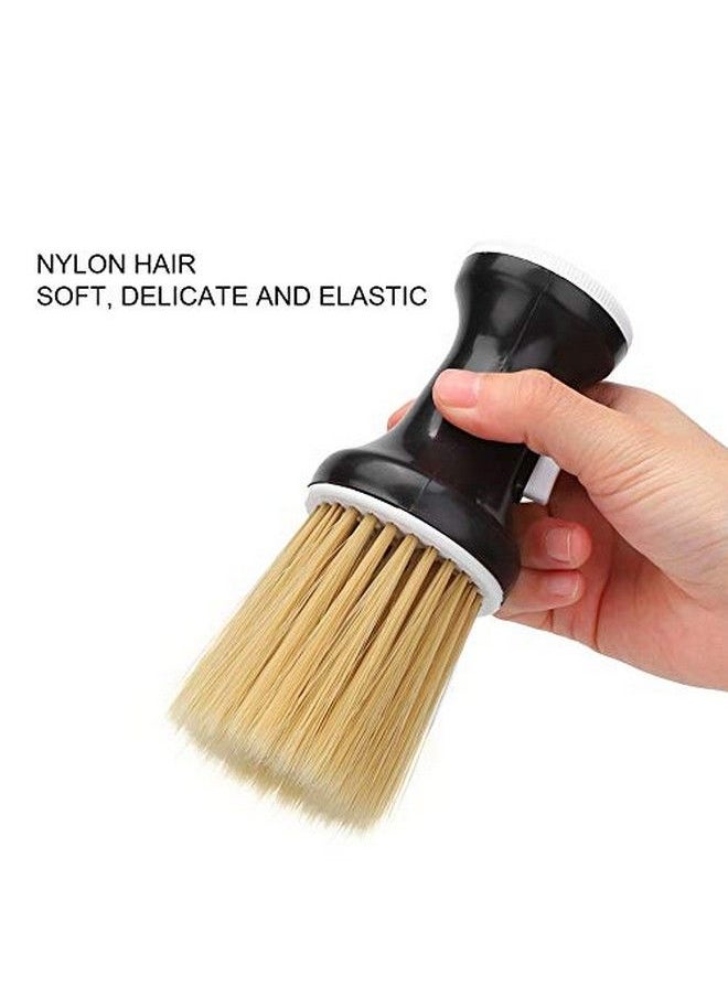 ZJchao - Neck Hair Brush With Hairdressing Powder Storage Barber And Salon Brush Remove Loose Hair From Neckline And Ears After Haircut Dust Cleaning Brush(Black) - Image 1
