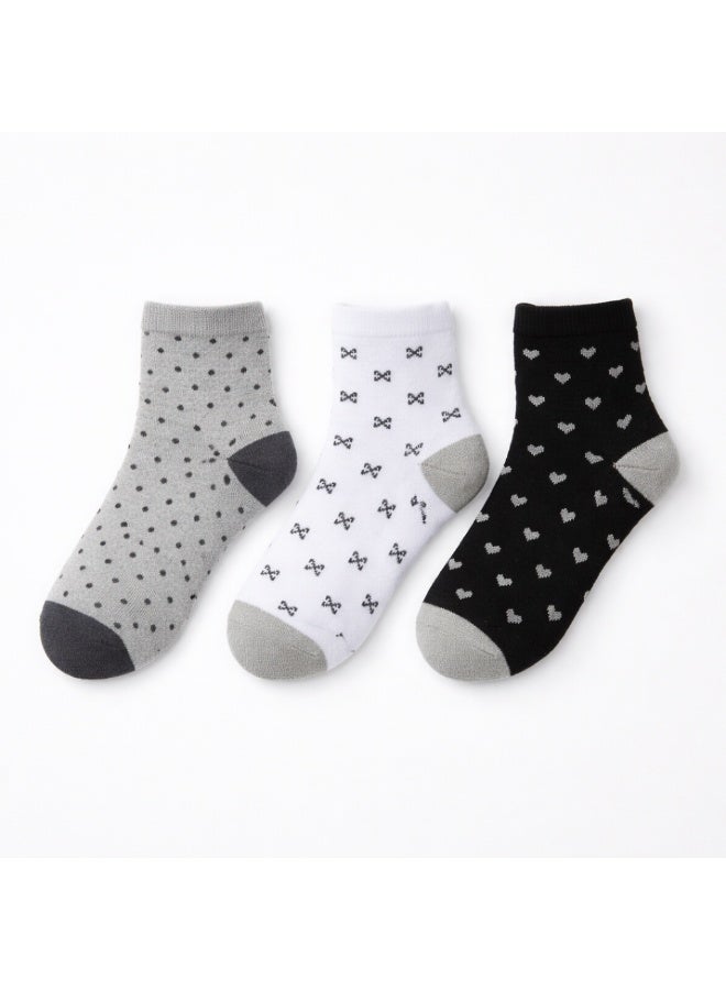 جوارب تيري نصفية للكاحل للسيدات - عبوة من 3 قطع - Image 2