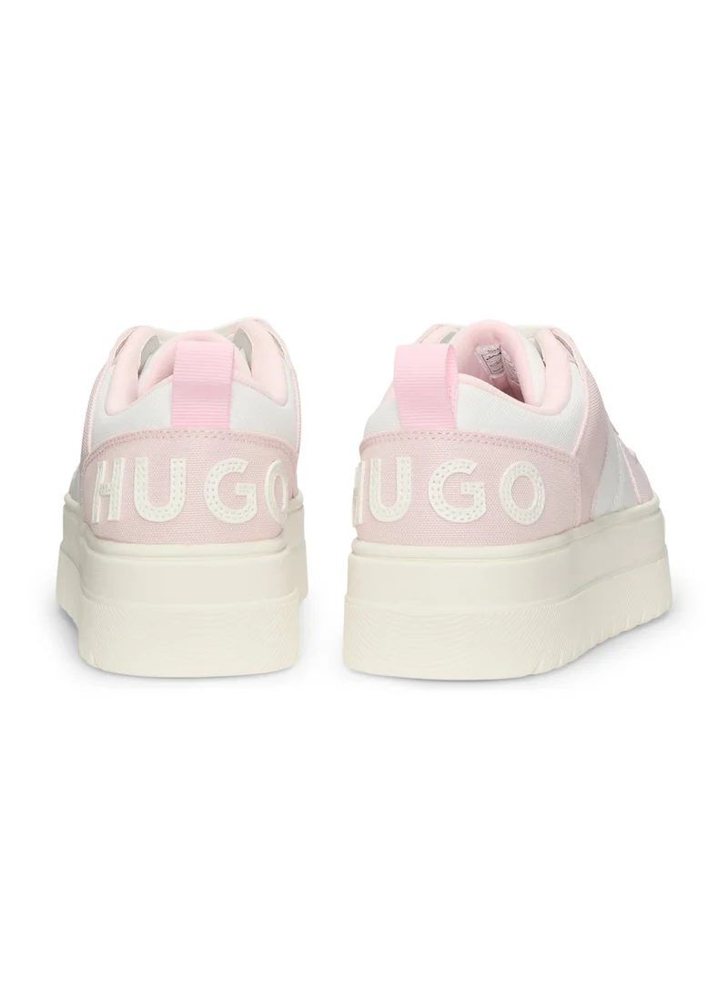 HUGO Platform trainers with colour-blocking and statement branding