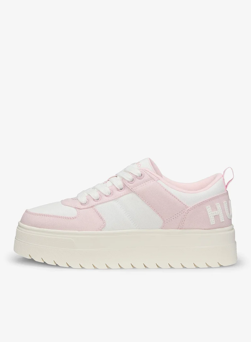 HUGO Platform trainers with colour-blocking and statement branding