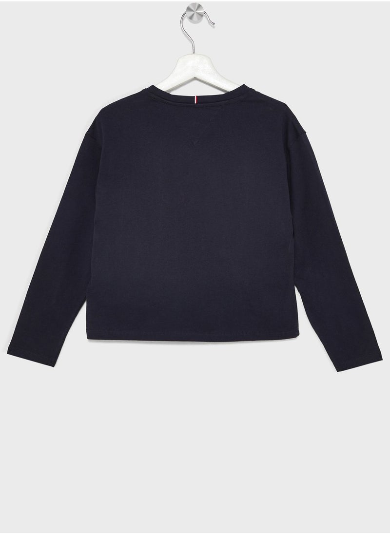 TOMMY HILFIGER - Kids Logo T-Shirt - Image 1