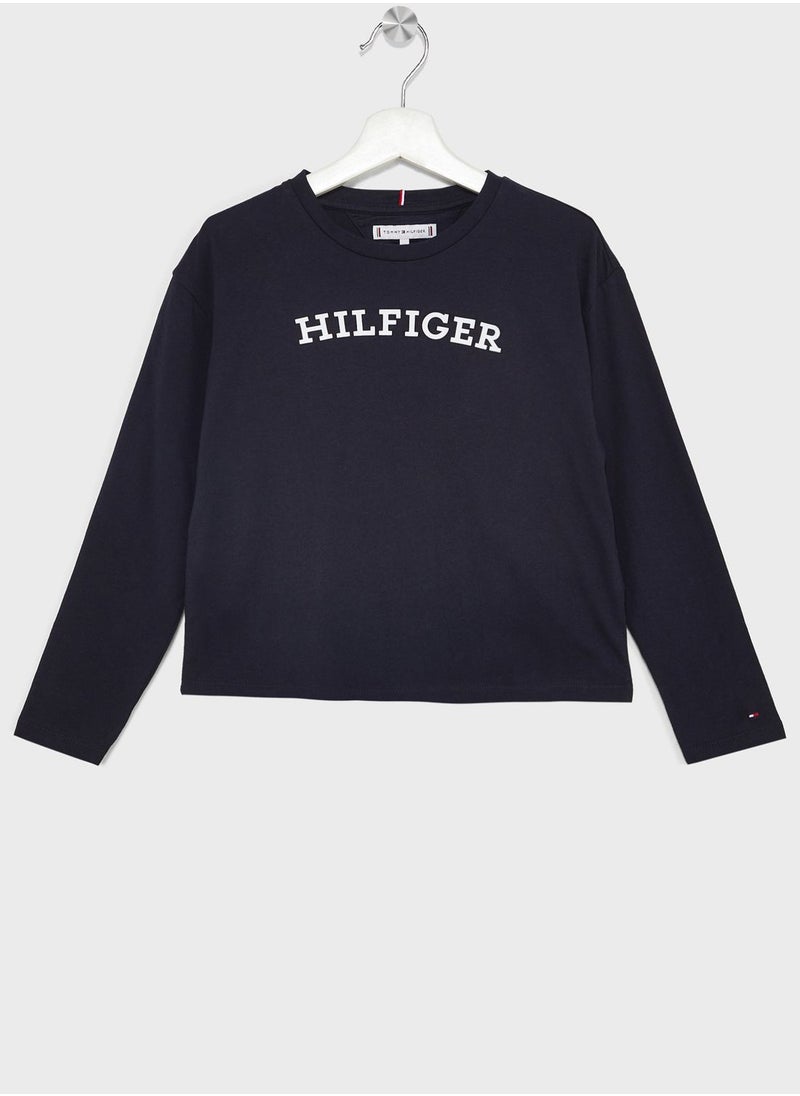 TOMMY HILFIGER - Kids Logo T-Shirt - Image 1