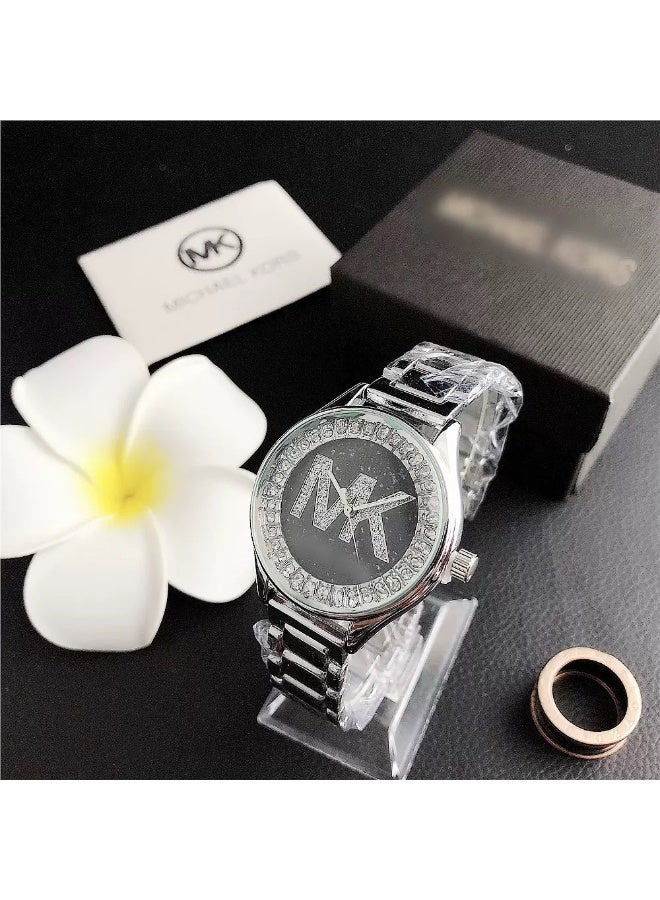 ام كي ساعة نسائية بمينا من الذهب - Image 2