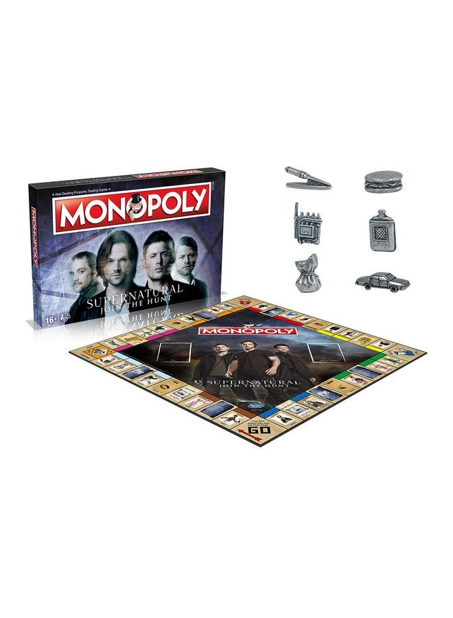 Winning Moves Supernatural Monopoly Board Game, Join The Winchester Brothers Sam and Dean, Advance to Vampire and Werewolf and Trade Your Way to Success, for Ages 16 and up - Image 3
