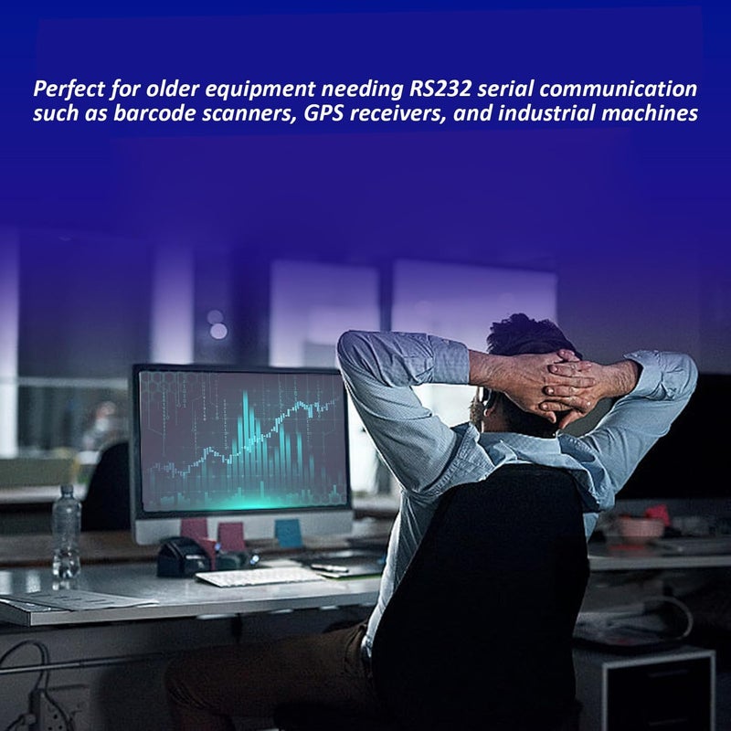 Hexabyte PCI Express Serial Card 9-Pin RS232 – High-Speed PCIe to COM Port Adapter for Desktop PC – DB9 Interface Expansion Card (Green) - Image 3