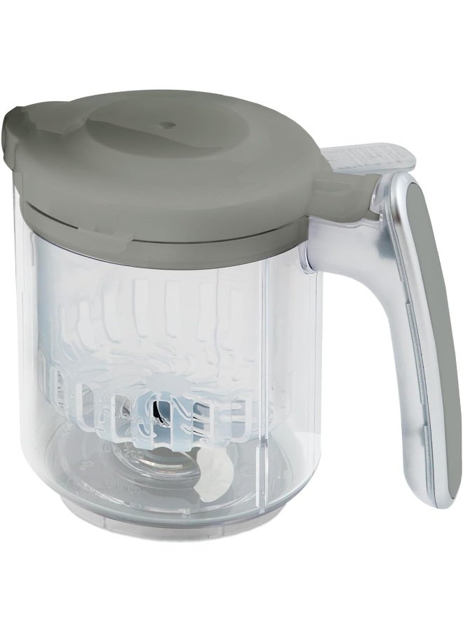 EVLA'S Replacement Stirring Cup & Blade with Steaming Basket for EVLA'S Baby Food Maker - Gray  - Image 1
