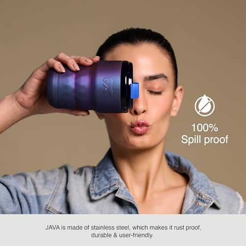 Headway Java Stainless Steel Mugs 360 ml - 2 Years Brand Warranty | Insulated Coffee Mug | Travel Mug | Coffee Tumbler | Cold for 6 Hours & Hot for 3 Hours | Meridian Green - Image 5
