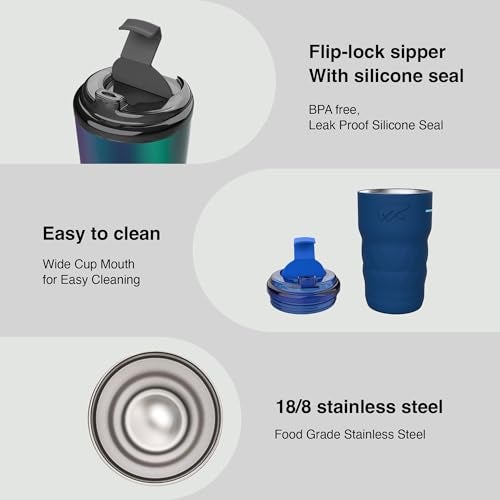 Headway Java Stainless Steel Mugs 360 ml - 2 Years Brand Warranty | Insulated Coffee Mug | Travel Mug | Coffee Tumbler | Cold for 6 Hours & Hot for 3 Hours | Meridian Green - Image 4