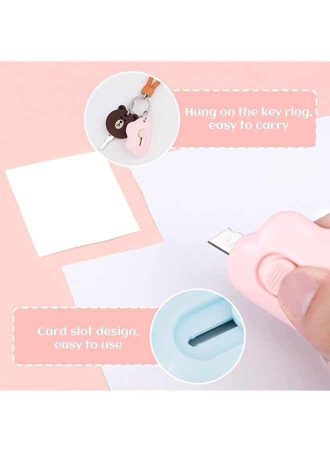 erorex 9 Pieces Cloud Mini Box Cutter Retractable Cat Paw And Cloud Shaped Letter Opener For Envelope Cardboard Crafting Stationary Aesthetic School Office Supplies  - Image 5