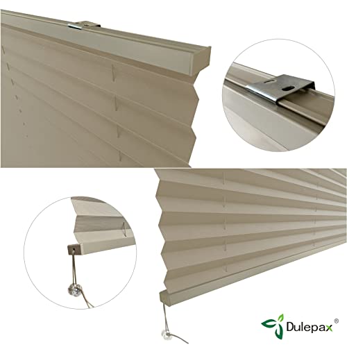 Dulepax ستائر دليباكس للمركبات: 20" عرض x 24" طول ستائر كابوتشينو مطوية للمخيمات، مقطورات السفر، نوافذ المنزل المتنقل - Image 5