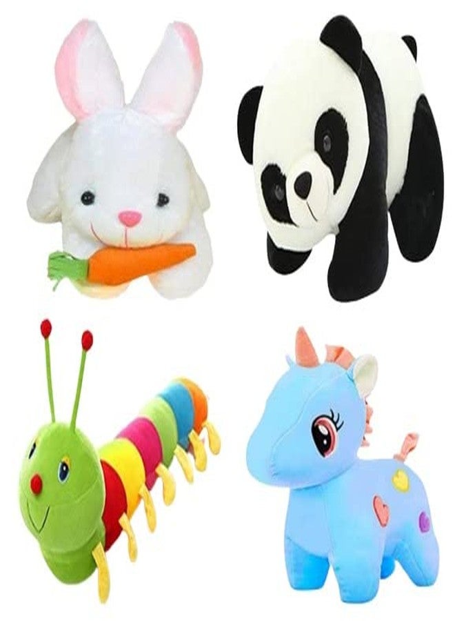 Future Shop Soft Elegant Animal Stuffed Plush Fur Soft Toy for Kids/Boys/Girls Best Birthday Gift for Children Combo Toy Set 4 - Image 1