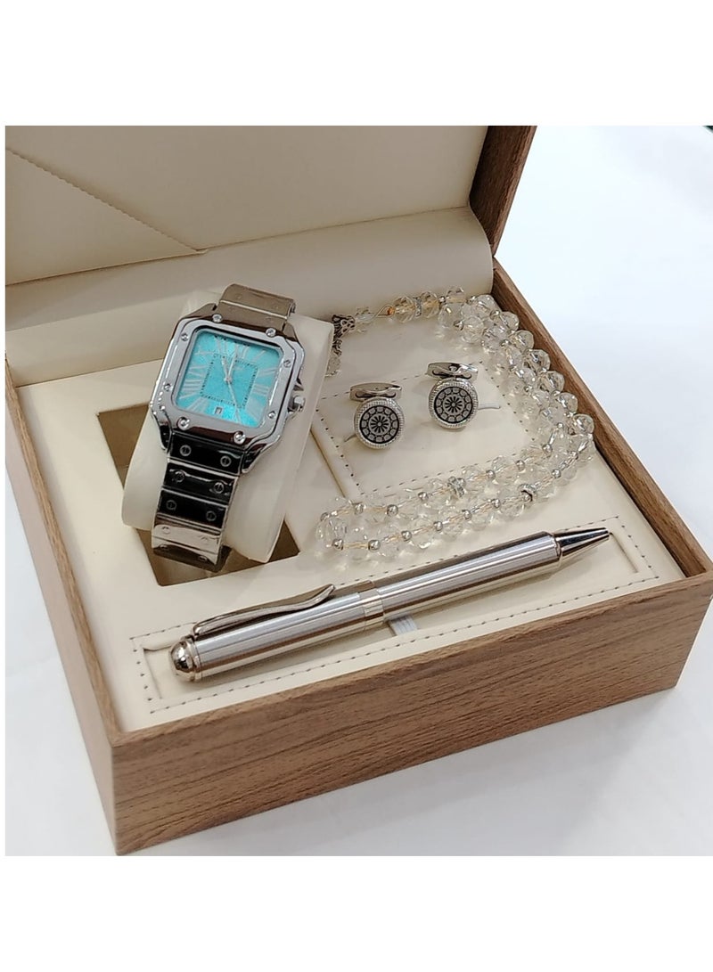 أس أه طقم ساعه رجالي من أربع قطع