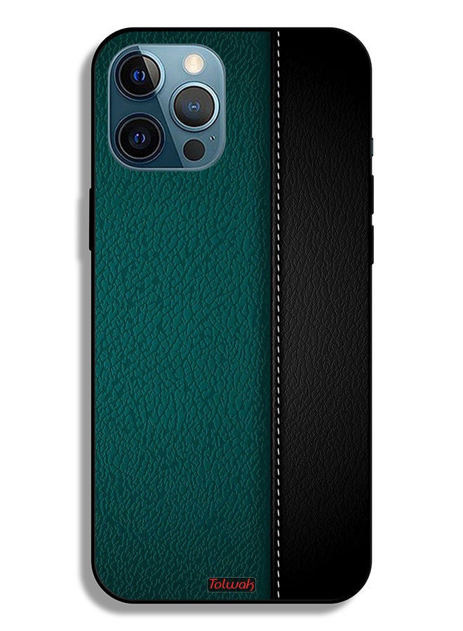 Tolwak Apple iPhone 12 Pro Max Protective Case Leather Pattern - Image 2