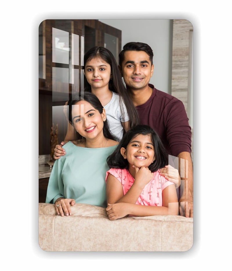 Generic Customized Acrylic Photo Frame, Personalized Frameless Wall Mount Rectangular Poster Frame, 12x8 Inch  - Image 1