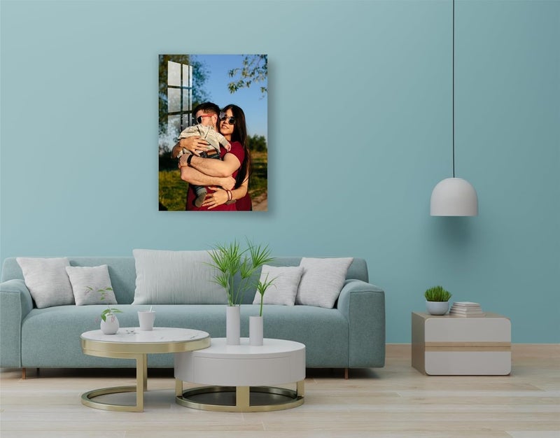 Generic Customized Acrylic Photo Frame, Personalized Frameless Wall Mount Rectangular Poster Frame, 12x8 Inch  - Image 5