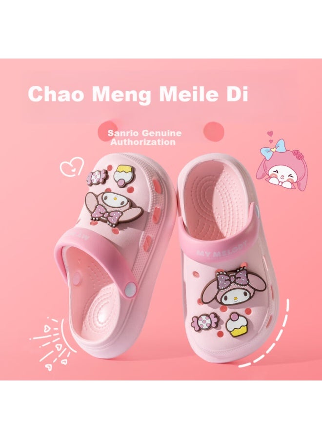 Daddy Pig Piggy Dad Children's Slippers For Girls 6-12 Years Old Summer Home Indoor Girls Baby Bath Anti-slip Sanrio Hole Shoes Pink 20 - Image 3