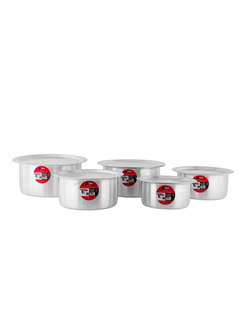DELCASA Delcasa 5 Piece Flat Bottom Tope Set- DC2680 - Image 3