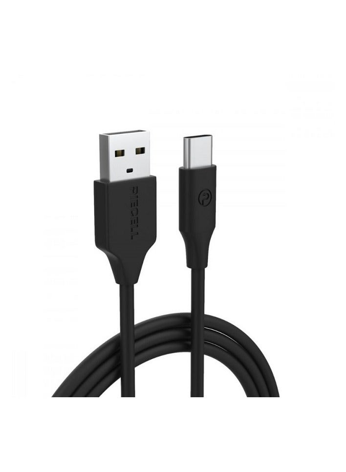 بايسيل موصل تايب سي 120 سم جلد أسود - Image 3