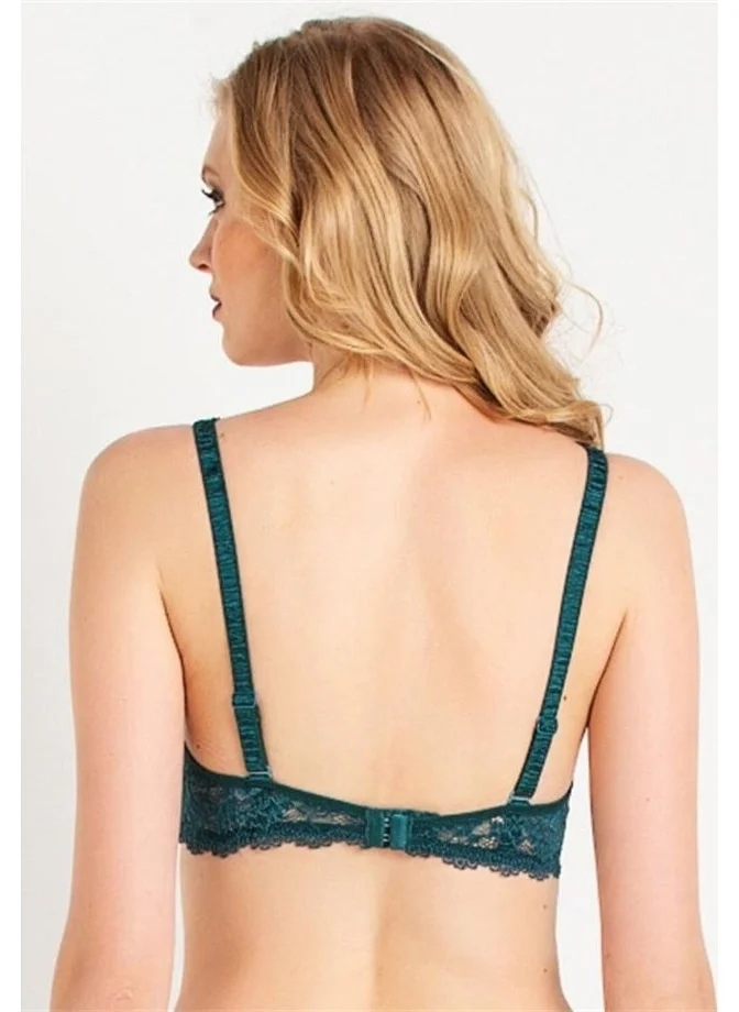 Magic Form 4289 Strap Lace Sponge Bra - Petrol Green