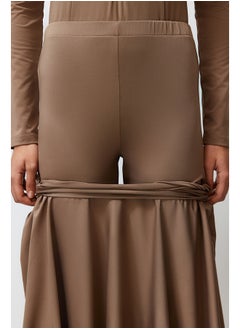 trendyol Camel 3-Piece Fully Covered Beachwear Swimsuit Set TCTSS24CF00006  - Image 5