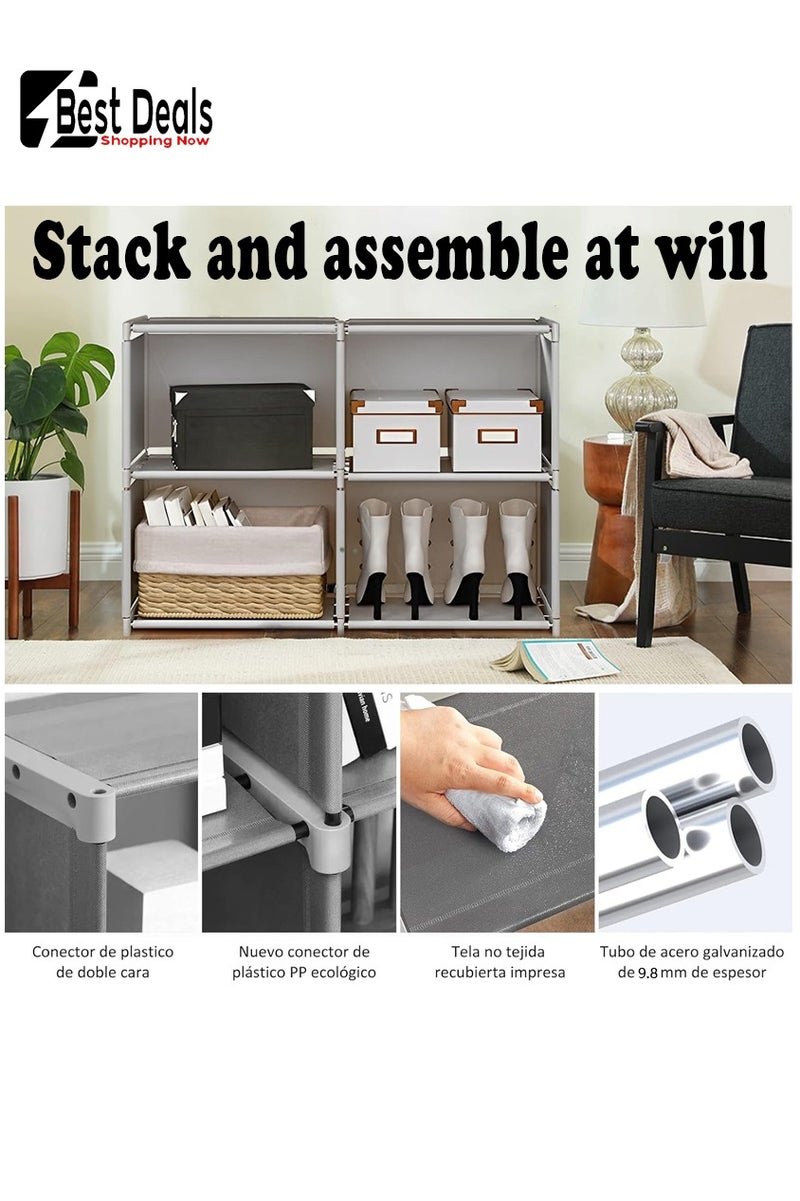 افضل العروض متعددة الوظائف تخزين مجلس الوزراء تخزين الرف 4 مساحة التخزين مع قدرة كبيرة مع محيط خلفي انفصال الجمعية متعددة الوظائف متعددة الأغراض رف - Image 3