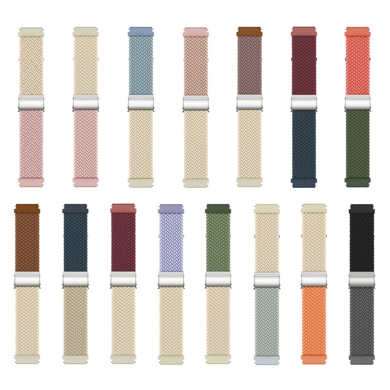 إيروريكس سوار ساعة من النايلون المضفر بإبزيم مقاس 22 مم (لون بني فاتح) - Image 4