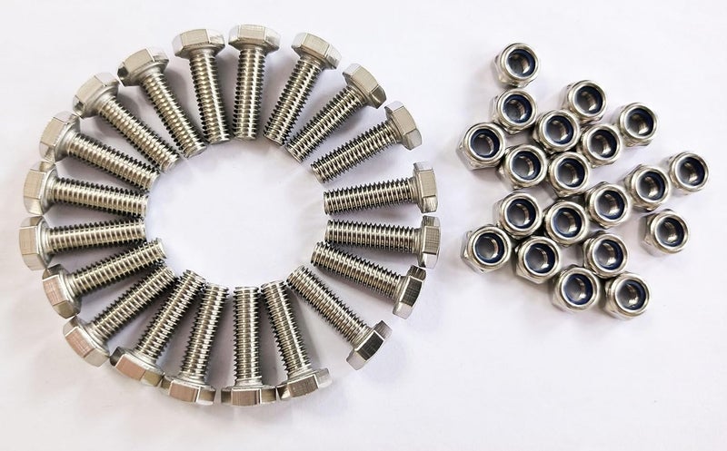 (20 Sets) Auger Shear Pins Bolts and Nuts Steel Metal Bolts Nuts Compatible with Honda Snowblower HS1132 HS624 HS828 HS928 HS724 - Image 3