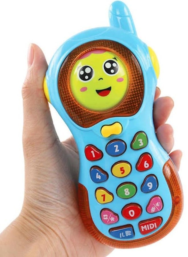 Goyal's 2 in 1 Face Changing Phone Toy, Sound Making Toys Expression Mobile Phone with Lights and Music for Kids with Volume Control (Multicolor). - Image 1