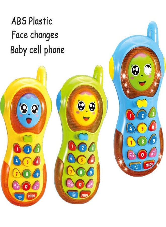 Goyal's 2 in 1 Face Changing Phone Toy, Sound Making Toys Expression Mobile Phone with Lights and Music for Kids with Volume Control (Multicolor). - Image 5