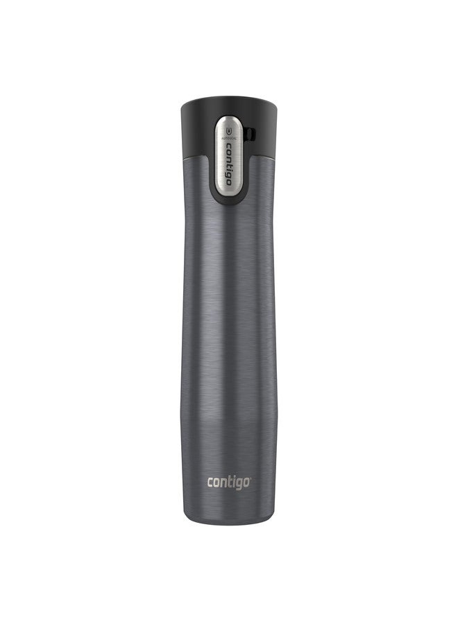 Contigo AUTOSEAL West Loop Vacuum-Insulated Stainless Steel Travel Mug with Easy-Clean Lid, 12 oz, Blueberry - Image 1