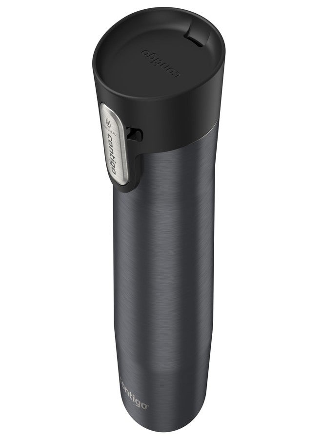 Contigo AUTOSEAL West Loop Vacuum-Insulated Stainless Steel Travel Mug with Easy-Clean Lid, 12 oz, Blueberry - Image 4