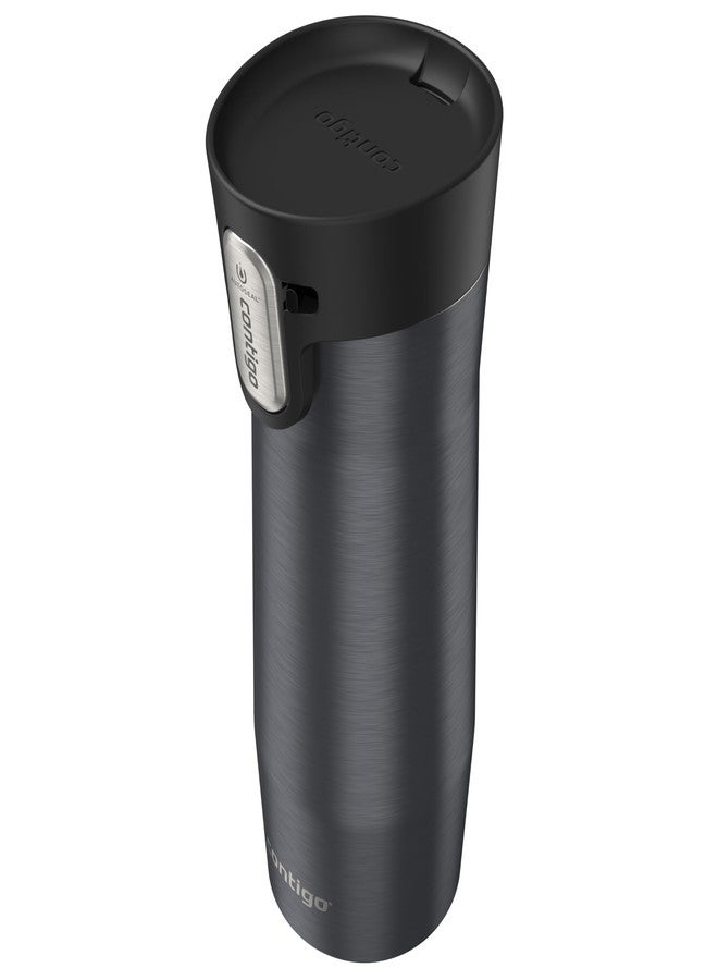Contigo AUTOSEAL West Loop Vacuum-Insulated Stainless Steel Travel Mug with Easy-Clean Lid, 12 oz, Blueberry - Image 3