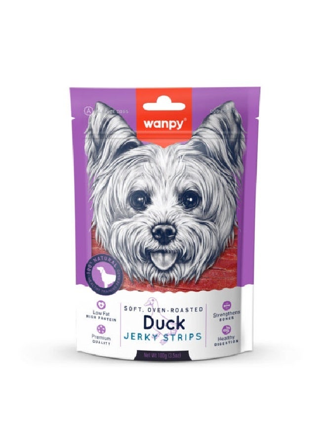 Soft Oven Roasted Duck Jerky Strips - 100G