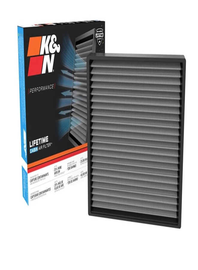 K&N LIFETIME Cabin Air Filter: Premium, Washable, Clean Air for your Cabin: Compatible with 2021-2022 FORD Bronco, VF2078 - Image 1