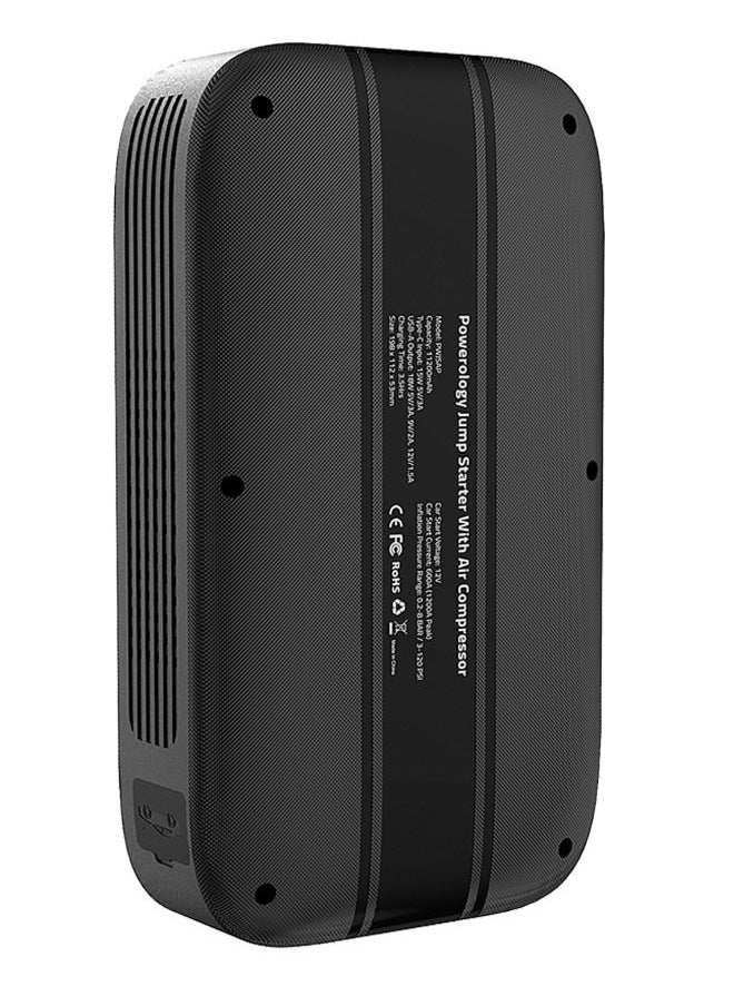 Powerology - Powerology Jump Starter With Air Compressor, Powerbank, LED Light, 11200mAh Battery Capacity - Image 1