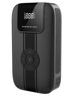 Powerology Jump Starter With Air Compressor, Powerbank, LED Light, 11200mAh Battery Capacity