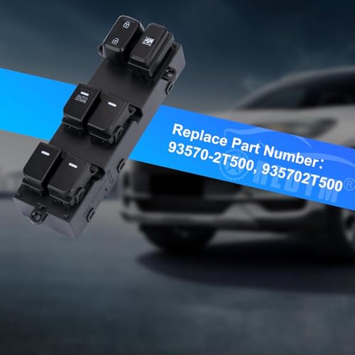LesNau Upgrade Power Window Master Switch Left Driver Side 93570-2T500 for 2014-2015 kia Optima 2.0L 2.4L, Replace# 935702T500, 18PIN, AUTO - Image 5