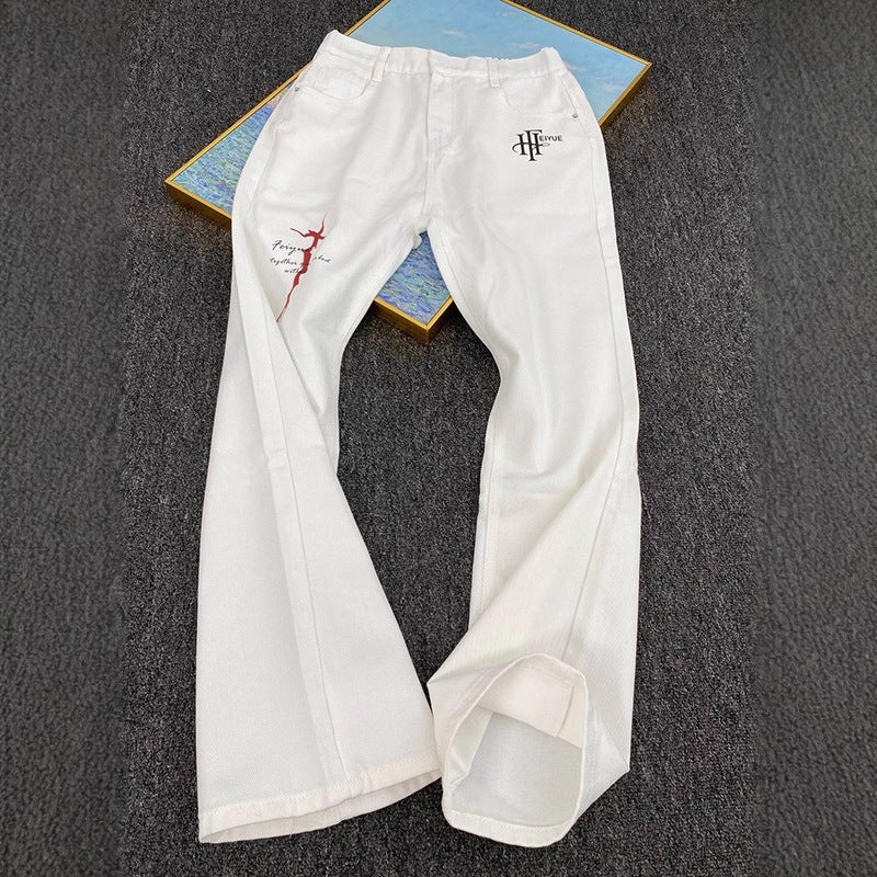 Unisex Classic Denim Jeans Loose Fit Daily Outdoor Wear - Image 3