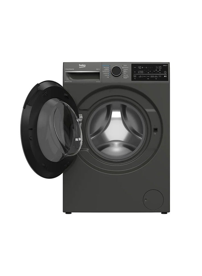 Beko Freestanding washing machine Dryer (12 kg / 8 kg, 1400 rpm), BWD12840MCI BWD12840MCI grey - Image 3