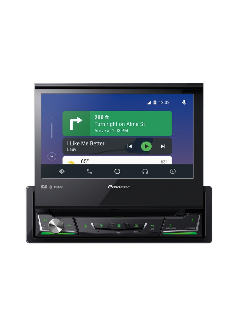 AVH-Z7250BT In-Dash 1-DIN DVD Multimedia AV Receiver with 7″ WVGA Touchscreen Display, Apple CarPlay, Android Auto, WebLink, Built-in Bluetooth and Full HD Video Playback from USB Device